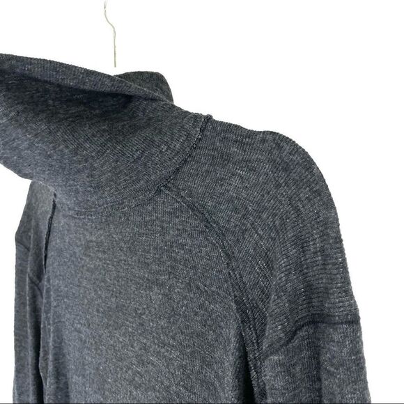Free People Stone Cold Split Back Turtleneck Gray - Picture 12 of 16
